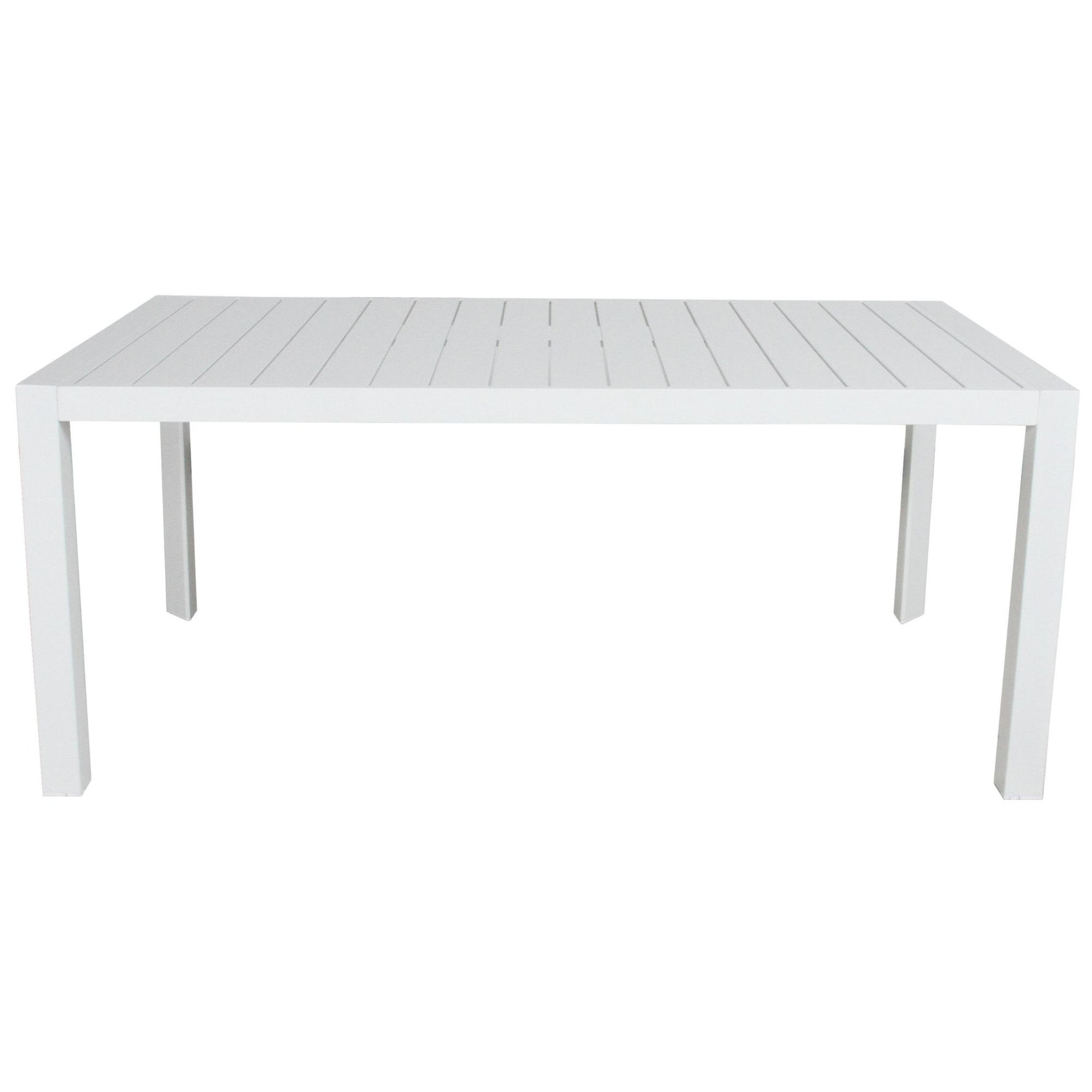 Finland 178cm 7PC Outdoor Dining Set Aluminium Table - Nova Tech