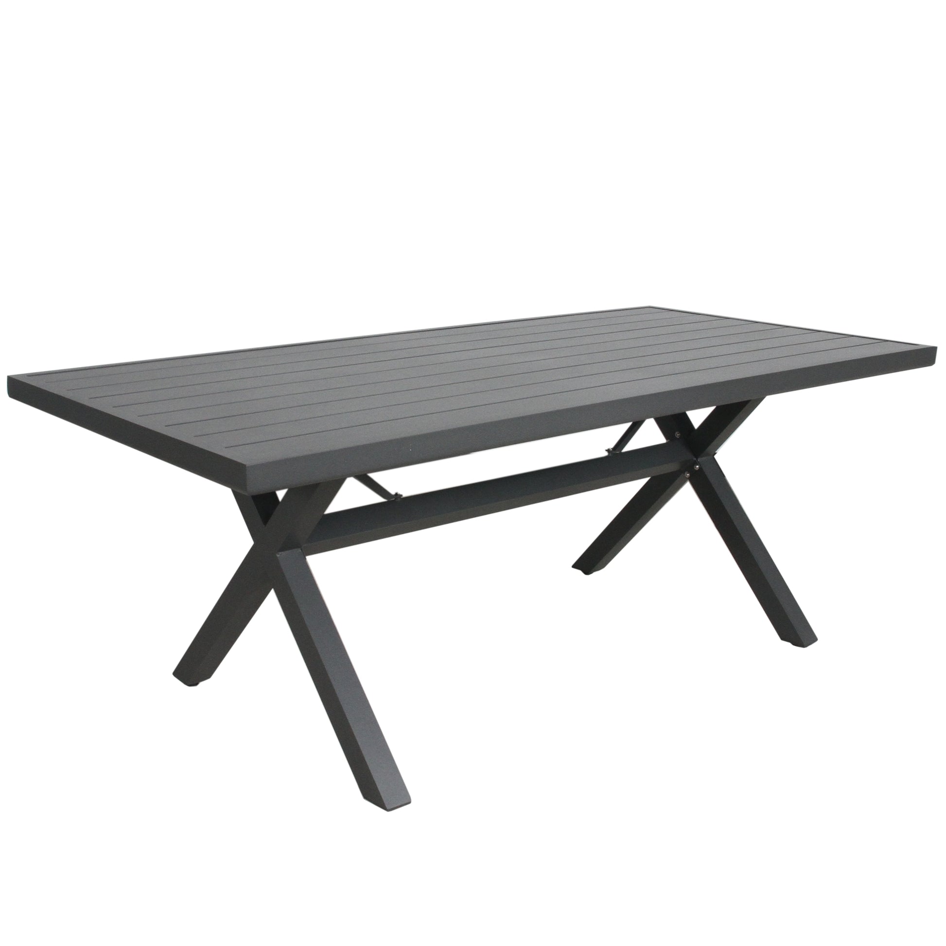 Chad 200cm 9PC Outdoor Dining Set With Trestle Table - Nova Tech