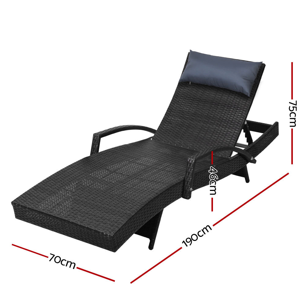 Mexico Wicker Sun Lounger