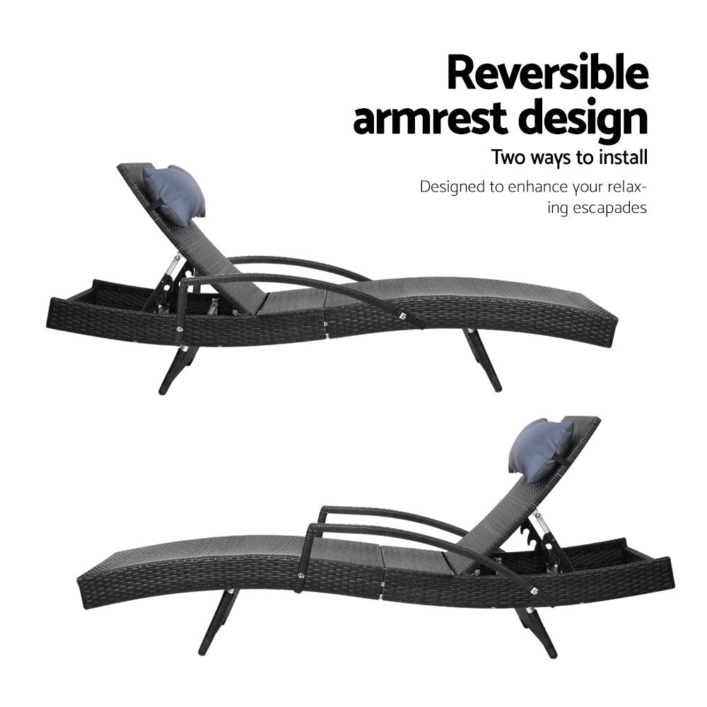 Mexico Wicker Sun Lounger