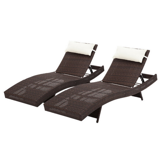 Cyprus X2 Adjustable Sun Lounger - Nova Tech