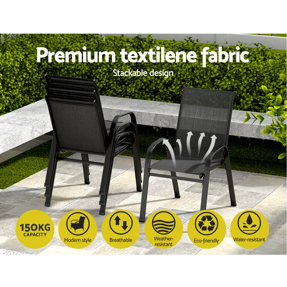 Haiti 6PC Outdoor Dining Chairs