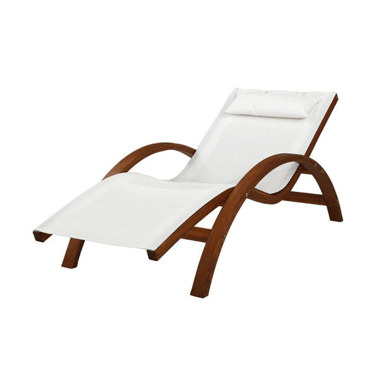Norway Wooden Sun Lounger - Nova Tech