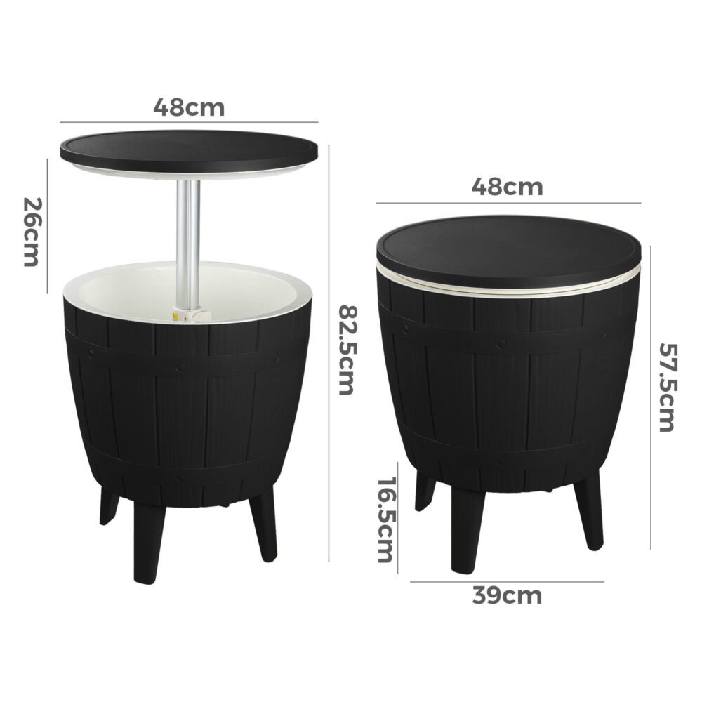 Black Ice Bucket Table - Nova Tech