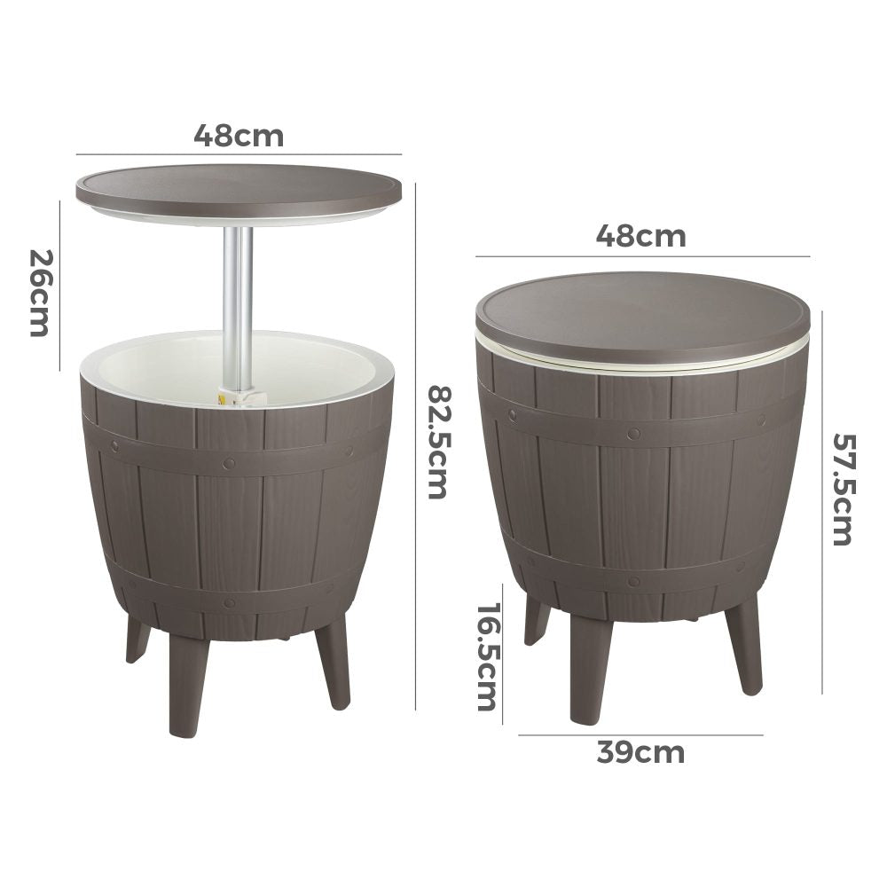 Taupe Cooler Table - Nova Tech